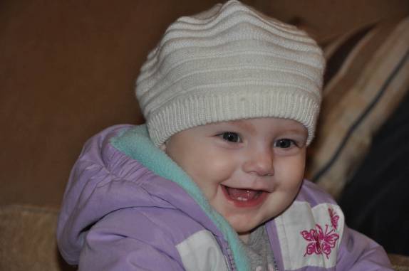 Cada vez mais linda, a sobrinha Luiza está quase com 1 ano (em Curitiba - PR)